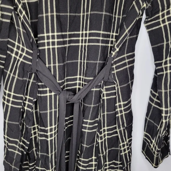 Zara trafaluc women's plaid long sleeve tunic top - Picture 15 of 16